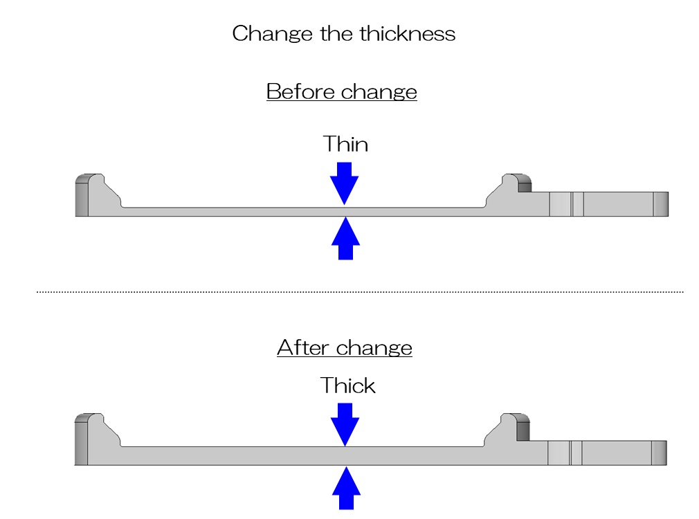 Change the thickness