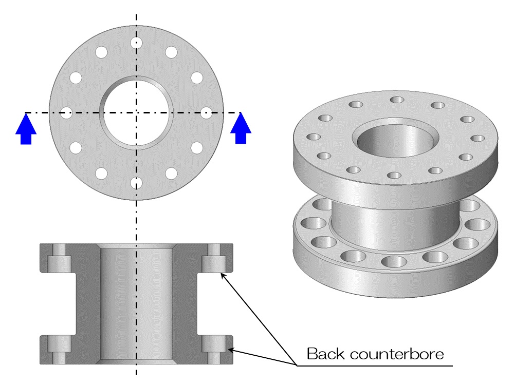 Back counterbore